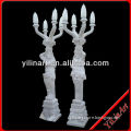 Hot Sale White Antique Man Marble Stone Lighting Lamp Statues YL-R423